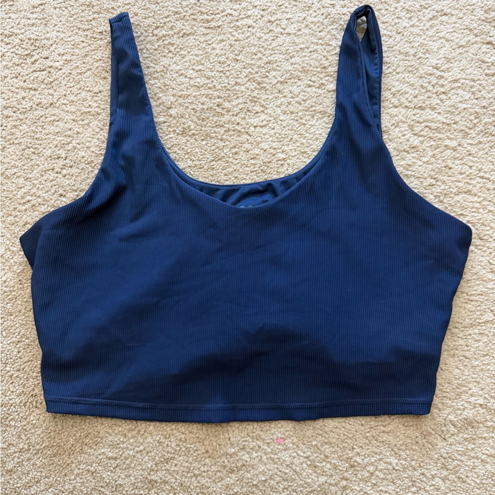 Glyder Ribbed Sports Bra - Size XL